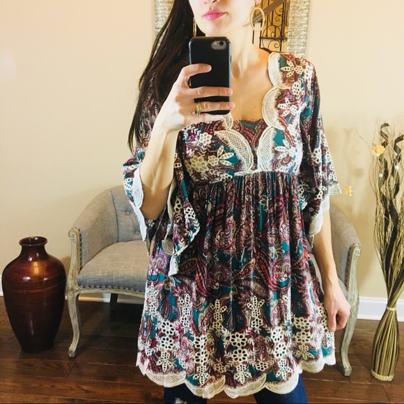 Umgee Dresses & Skirts - Paisley Print Tunic/Dress